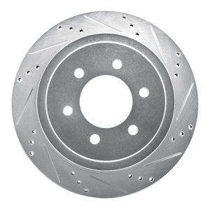 Ford F-150 Brake Rotor (1) - Rear Right - R1 Concepts - R1 Drilled & Slotted - Silver - `04-`11 Ford F-150 Brake Rotor (1) - Rear Right - R1 Concepts - R1 Drilled & Slotted - Silver - `04-`11